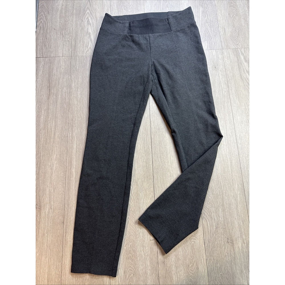 EILEEN FISHER Knit Pull On Pant Gray‎ Women's Small 29" Inseam Mid Rise Stretch
